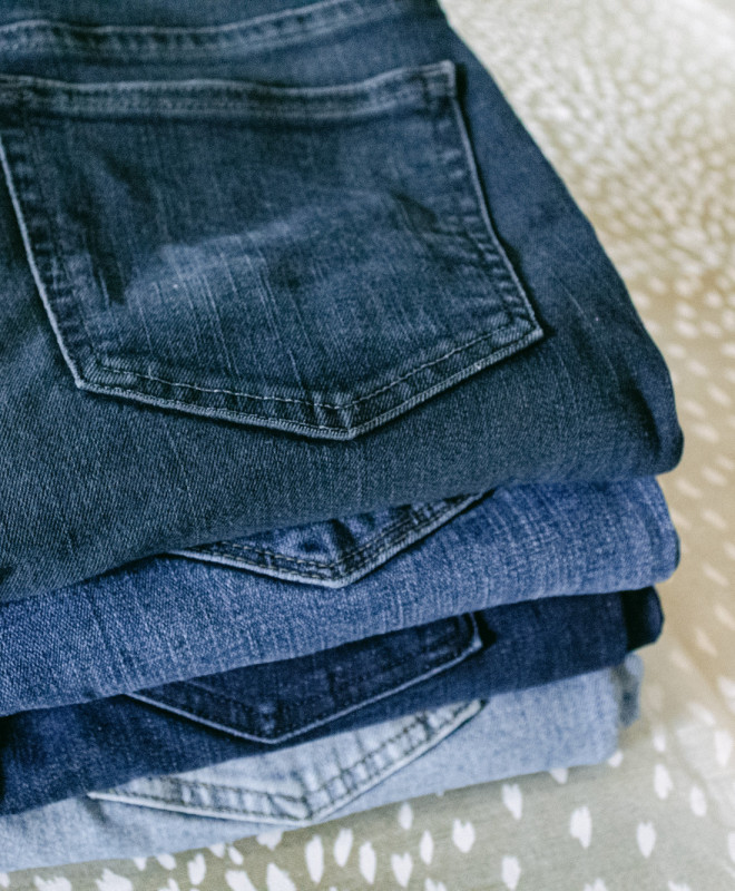 pile of jeans
