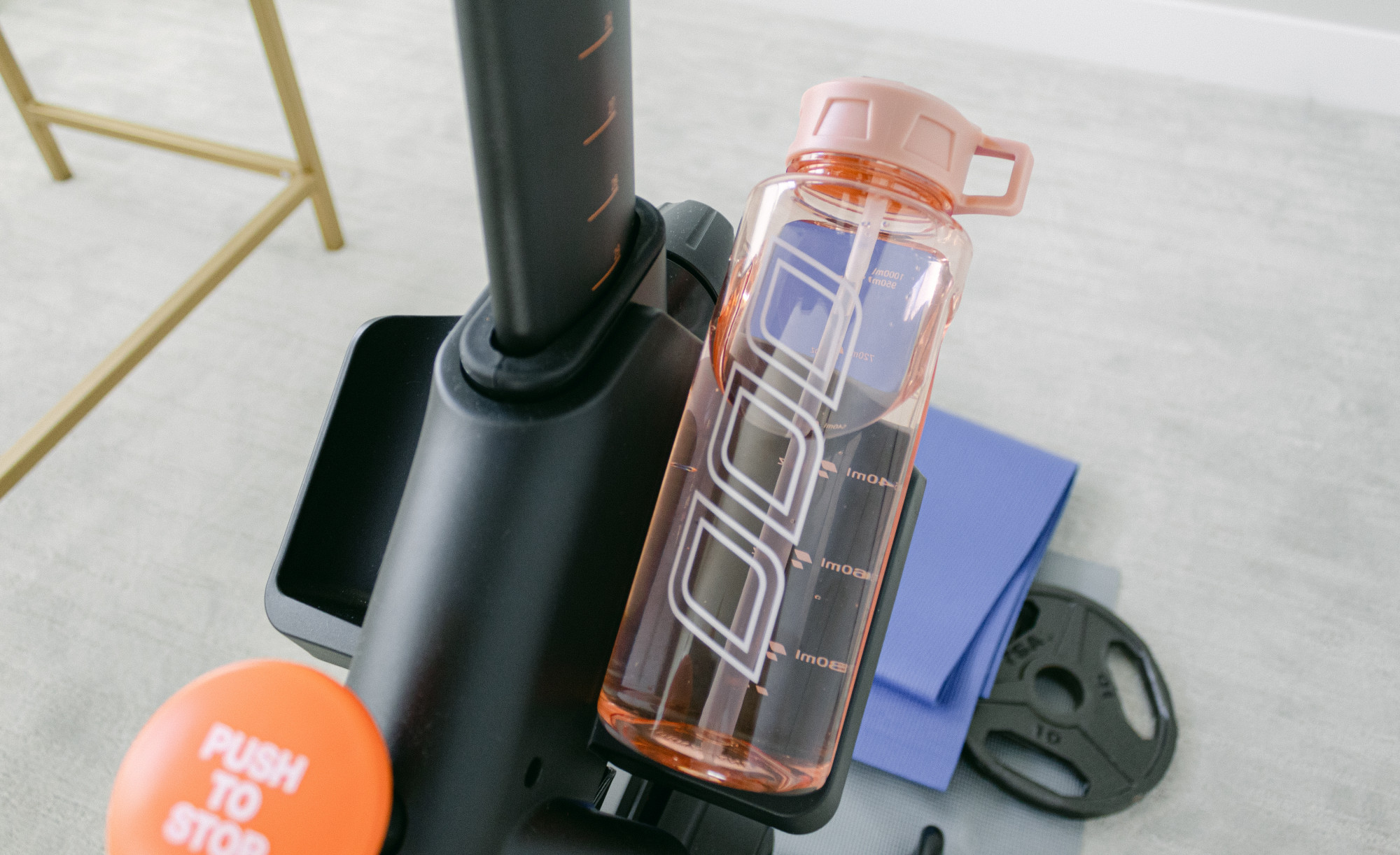 water bottle on a bike