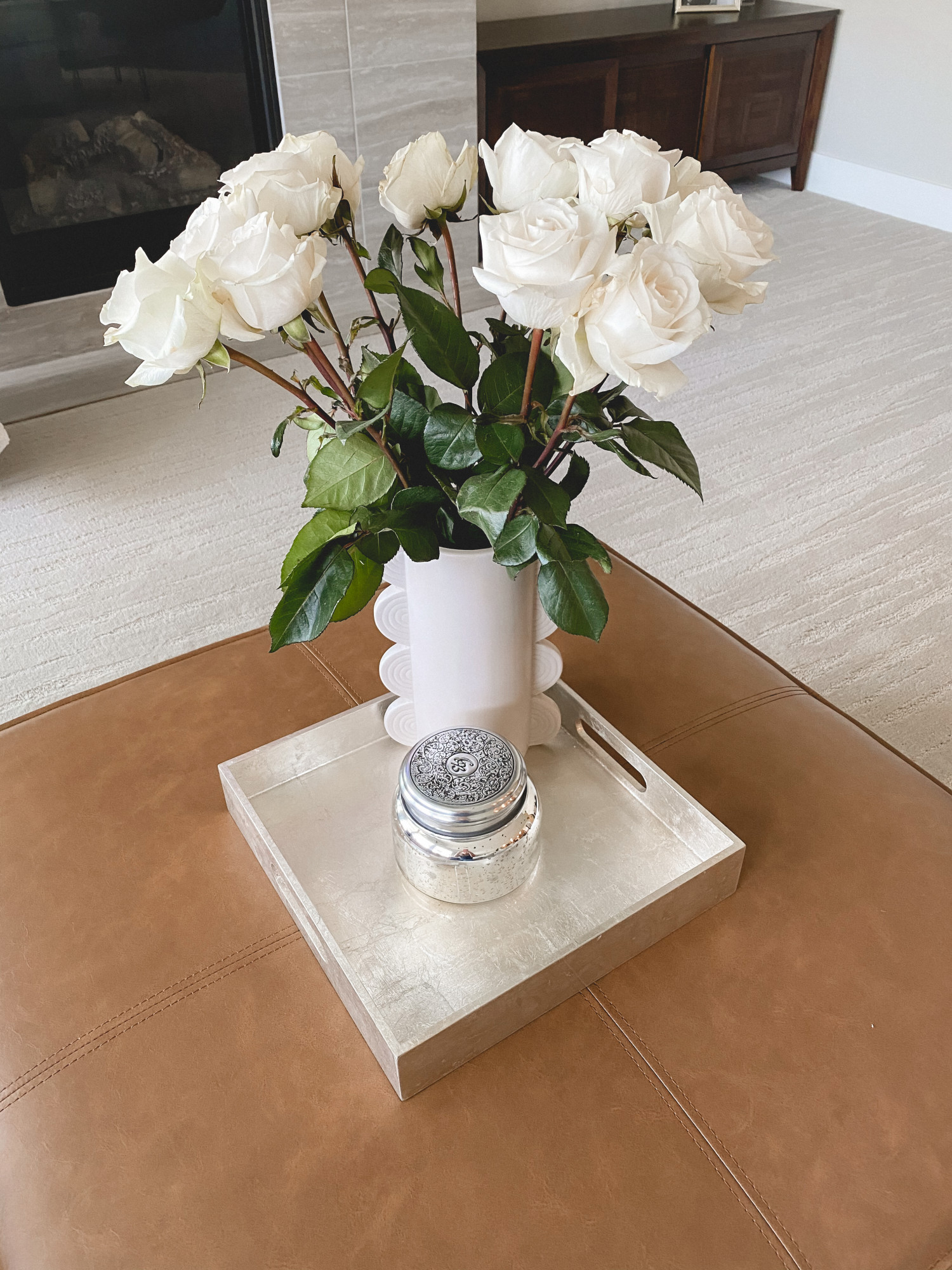 white roses